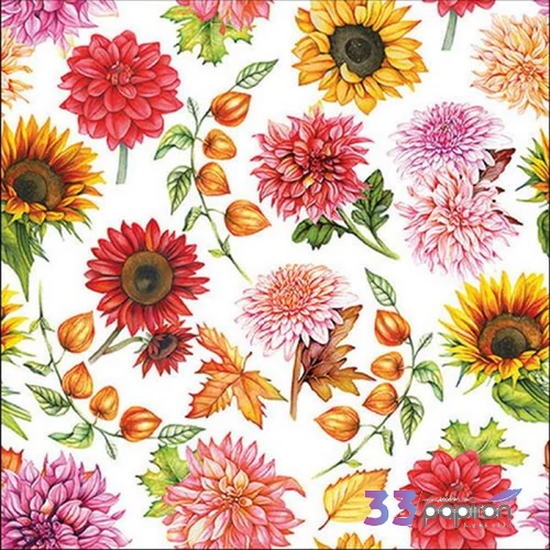 Szalvéta Ambiante Autumn blooming