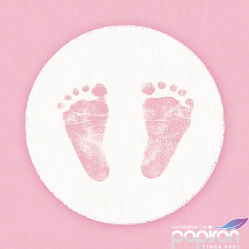 Szalvéta Ambiante Baby Steps Girl papírszalvéta 33x33cm,20db-os