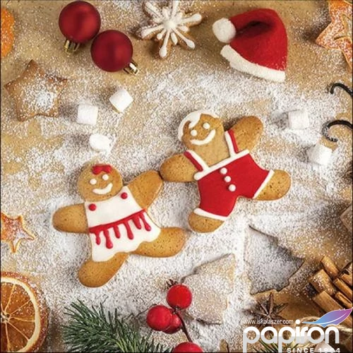 Szalvéta Ambiante Baking Cookies papír papírszalvéta 33x33cm,20db-os