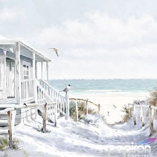 Szalvéta Ambiante Beach Cabin papírszalvéta 25x25cm,15db-os