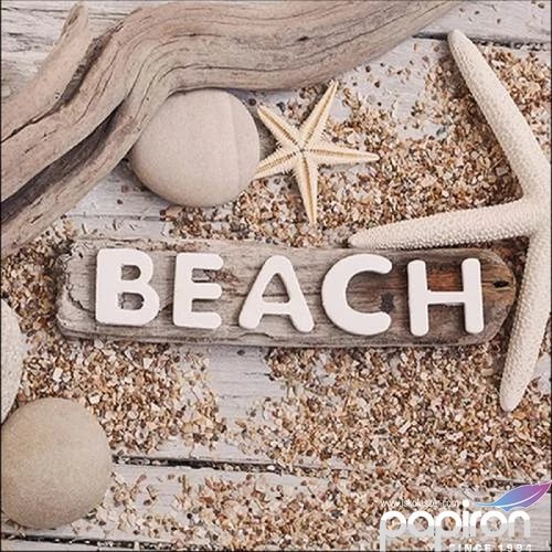 Szalvéta Ambiante Beach Wood papír papírszalvéta 33x33cm,20db-os
