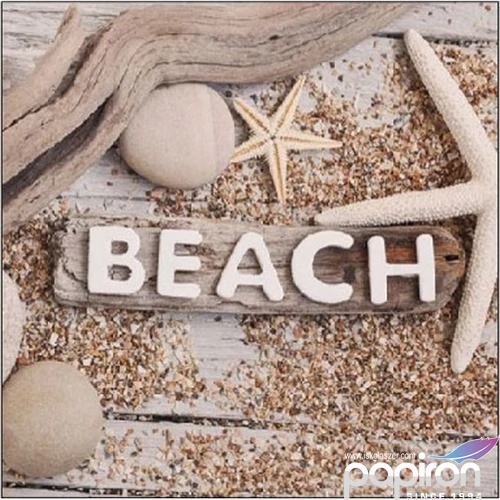 Szalvéta Ambiante Beach Wood papírszalvéta 25x25cm,15db-os