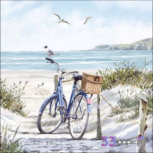 Szalvéta Ambiante Bike at the Beach papír papírszalvéta 33x33cm,20db-os