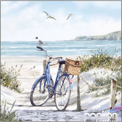 Szalvéta Ambiante Bike at the Beach papírszalvéta 25x25cm,15db-os