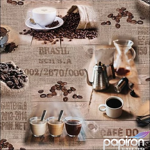 Szalvéta Ambiante Brasil Coffee papírszalvéta 33x33cm,20db-os