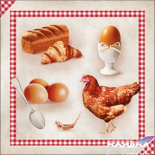 Szalvéta Ambiante Breakfast papír papírszalvéta 33x33cm,20db-os