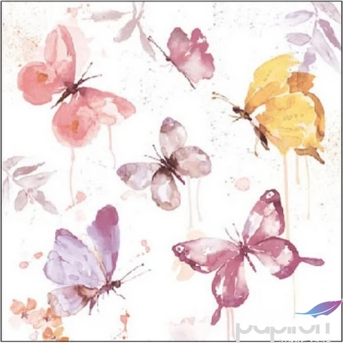 Szalvéta Ambiante Butterfly Collection rose papírszalvéta 25x25cm,15db-os