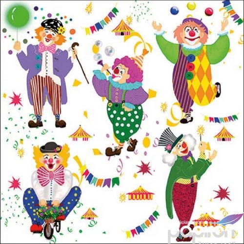 Szalvéta Ambiante Carnival papír papírszalvéta 33x33cm,20db-os