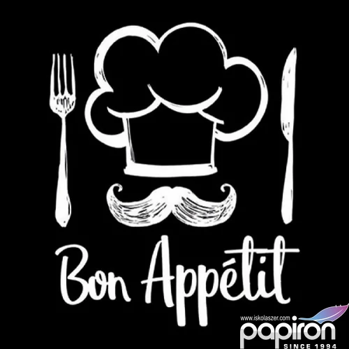 Szalvéta Ambiante Chef Black papír papírszalvéta 33x33cm,20db-os
