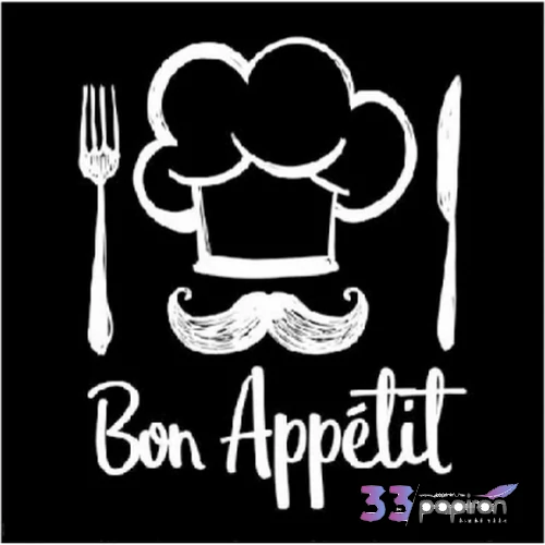Szalvéta Ambiante Chef Black papírszalvéta 25x25cm,15db-os