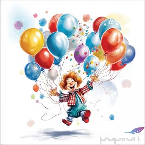 Szalvéta Ambiante Clown papír papírszalvéta 33x33cm,20db-os