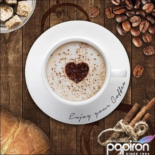 Szalvéta Ambiante Coffee Time papír papírszalvéta 33x33cm,20db-os