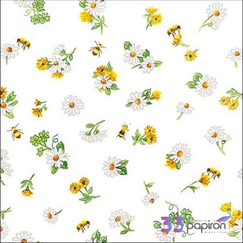 Szalvéta Ambiante Daisy all Over papír papírszalvéta 33x33cm,20db-os