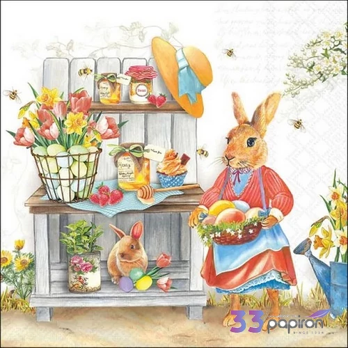 Szalvéta Ambiante Easter kitchen papírszalvéta 33x33cm,20db-os