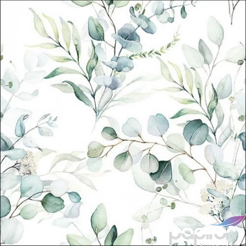Szalvéta Ambiante Eucalyptus All Over papír papírszalvéta 33x33cm,20db-os