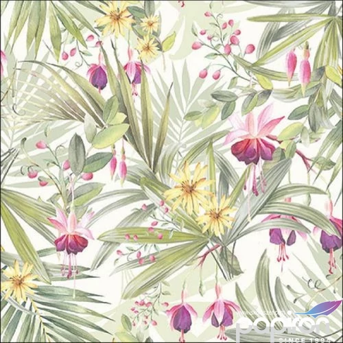 Szalvéta Ambiante Exotic Leaves papír papírszalvéta 33x33cm,20db-os