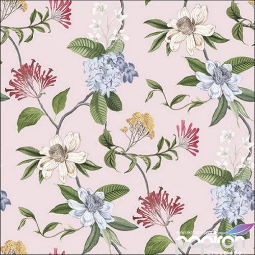 Szalvéta Ambiante Floral mix lilac papír papírszalvéta 33x33cm,20db-os