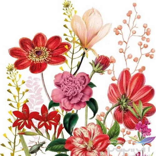 Szalvéta Ambiante Floria papírszalvéta 33x33cm,20db-os