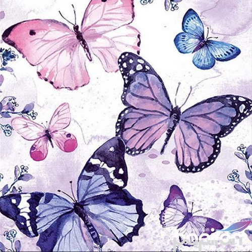 Szalvéta Ambiante Fluttering butterflies papírszalvéta 33x33cm,20db-os