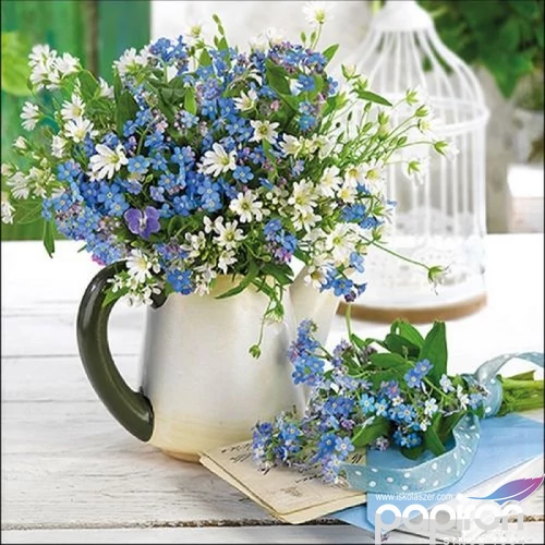 Szalvéta Ambiante Forget Me Not papír papírszalvéta 33x33cm,20db-os