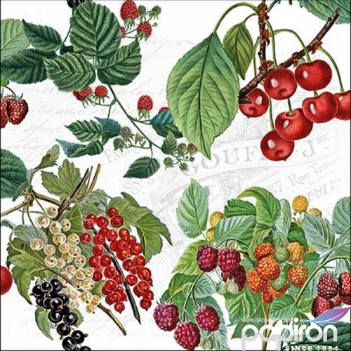 Szalvéta Ambiante Fresh Fruits papír papírszalvéta 33x33cm,20db-os