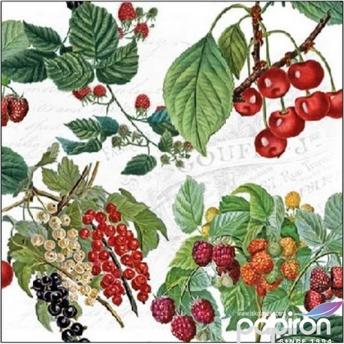 Szalvéta Ambiante Fresh Fruits papírszalvéta 25x25cm,15db-os