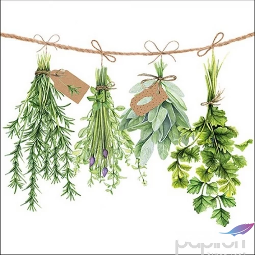Szalvéta Ambiante Fresh Herbs papírszalvéta 33x33cm,20db-os