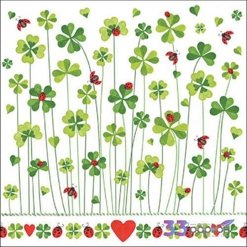 Szalvéta Ambiante Good Luck papír papírszalvéta 33x33cm,20db-os
