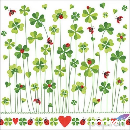 Szalvéta Ambiante Good Luck papír papírszalvéta 33x33cm,20db-os