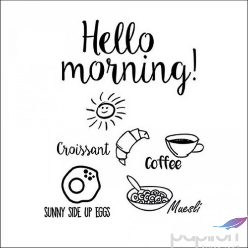 Szalvéta Ambiante Hello Morning papír papírszalvéta 33x33cm,20db-os