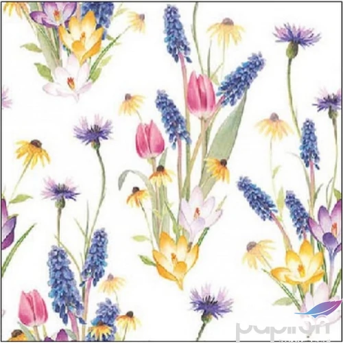 Szalvéta Ambiante Hello spring papírszalvéta 25x25cm,15db-os