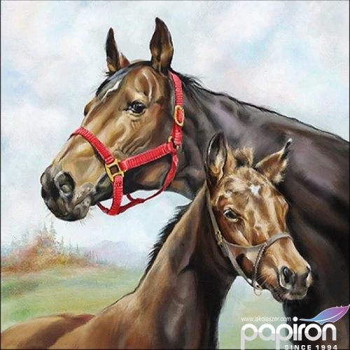 Szalvéta Ambiante Horse Love papírszalvéta 33x33cm,20db-os