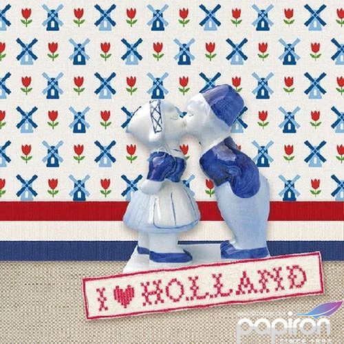 Szalvéta Ambiante I love Holland papírszalvéta 33x33cm,20db-os