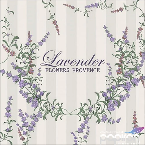 Szalvéta Ambiante Lavender Flowers papírszalvéta 33x33cm,20db-os
