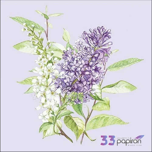 Szalvéta Ambiante Lilac Lila papírszalvéta 33x33cm,20db-os