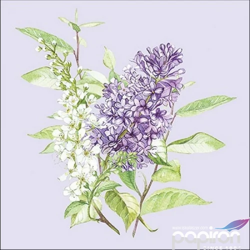 Szalvéta Ambiante Lilac Lila papírszalvéta 33x33cm,20db-os
