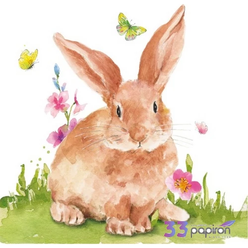 Szalvéta Ambiante Mr.Rabbit papírszalvéta 33x33cm,20db-os