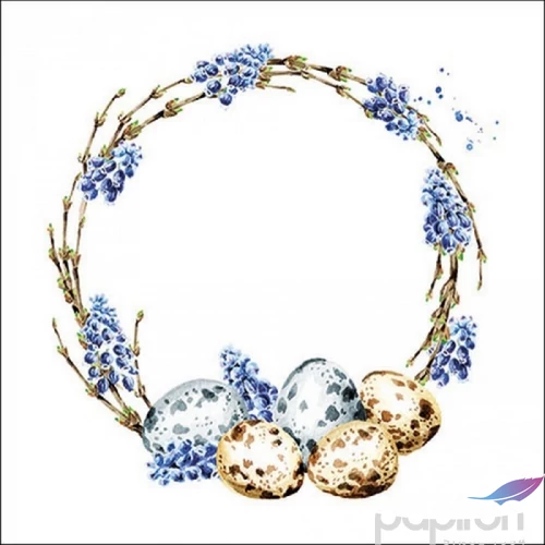 Szalvéta Ambiante Muscari Wreath papírszalvéta 33x33cm,20db-os