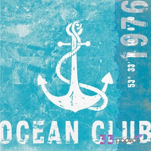 Szalvéta Ambiante Ocean Club papírszalvéta 33x33cm,20db-os