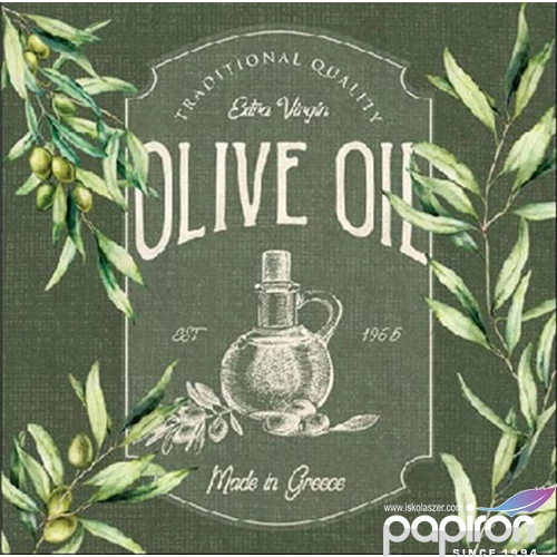 Szalvéta Ambiante Olive oil papírszalvéta 25x25cm,20db-os