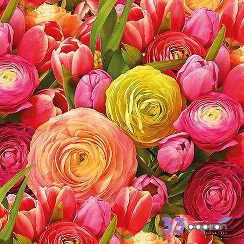 Szalvéta Ambiante Ranunculus papírszalvéta 33x33cm,20db-os