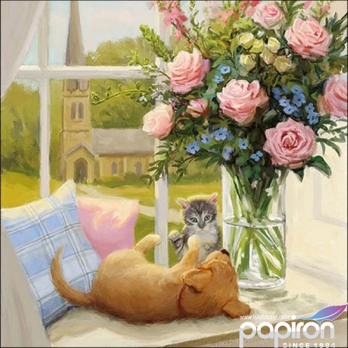 Szalvéta Ambiante Relaxing in The Sun papírszalvéta 33x33cm,20db-os