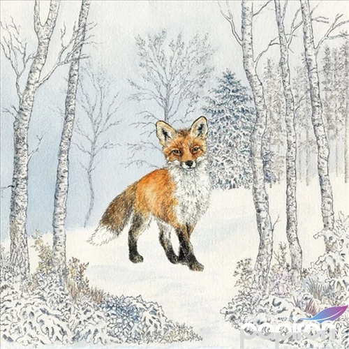 Szalvéta Ambiante Renard Hiver papírszalvéta 33x33cm,20db-os