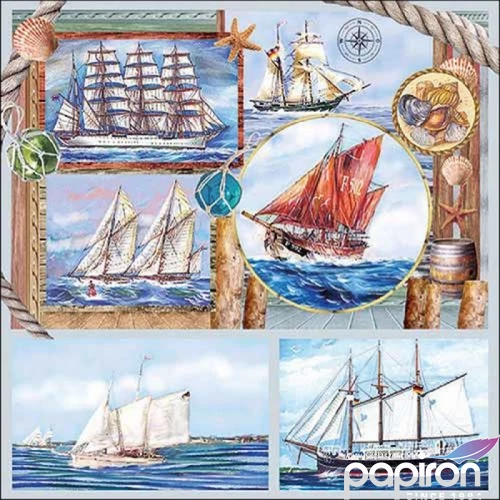 Szalvéta Ambiante Sail away papírszalvéta 33x33cm,20db-os