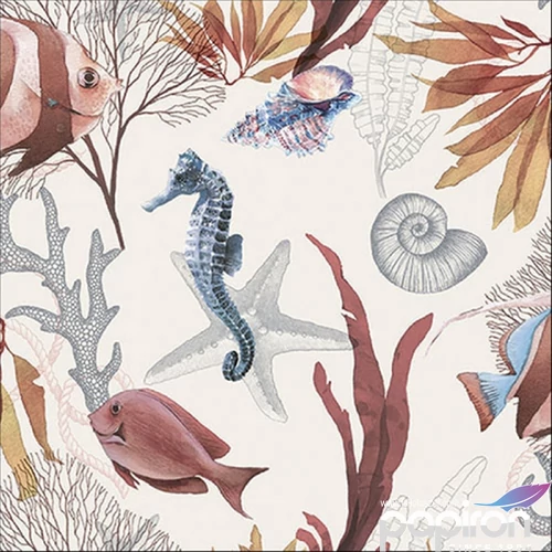 Szalvéta Ambiante Seahorse papírszalvéta 33x33cm,20db-os