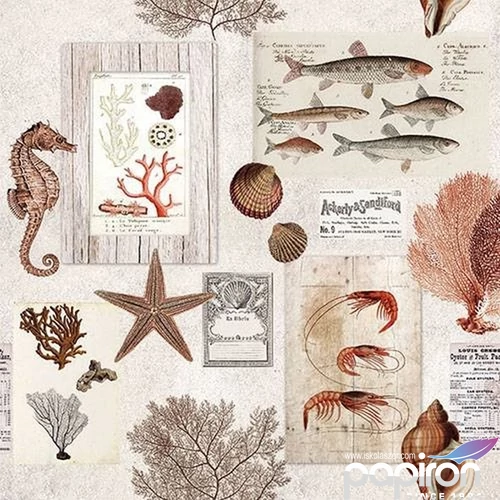Szalvéta Ambiante Sepia Sea cream papírszalvéta 33x33cm,20db-os