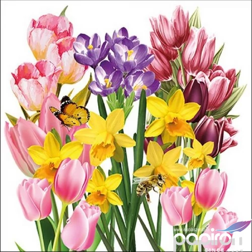 Szalvéta Ambiante Spring Garden papírszalvéta 33x33cm,20db-os