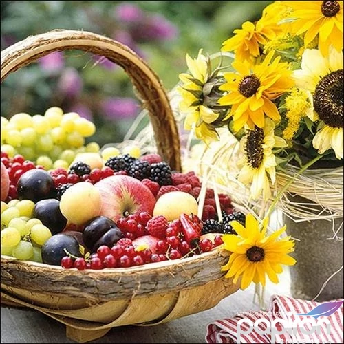 Szalvéta Ambiante Sunny Fruit papírszalvéta 33x33cm,20db-os