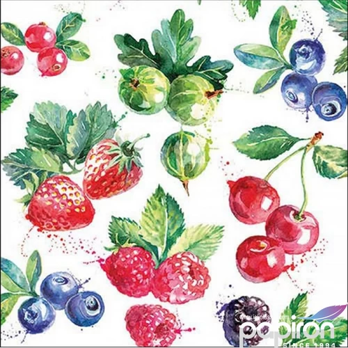 Szalvéta Ambiante Sweet fruits papírszalvéta 33x33cm,20db-os