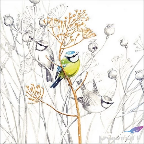Szalvéta Ambiante Sweet Little Bird papírszalvéta 33x33cm,20db-os